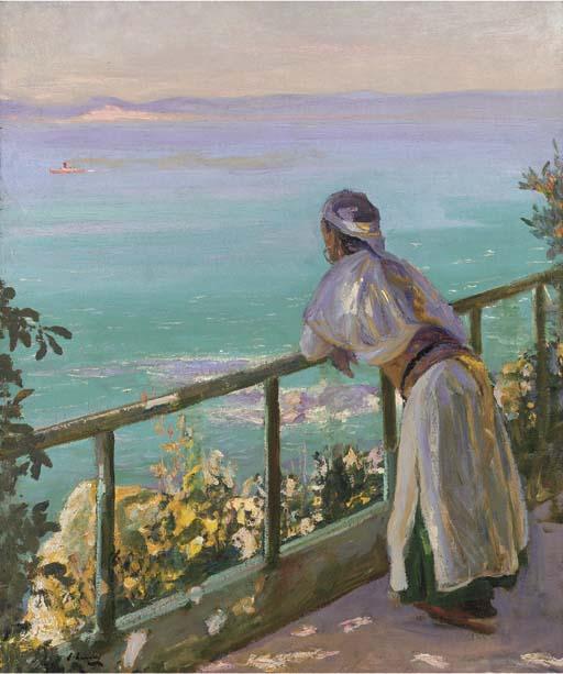 The Spanish Coast From Tangier, Trafalgar Bay In The Distance — Sir John Lavery