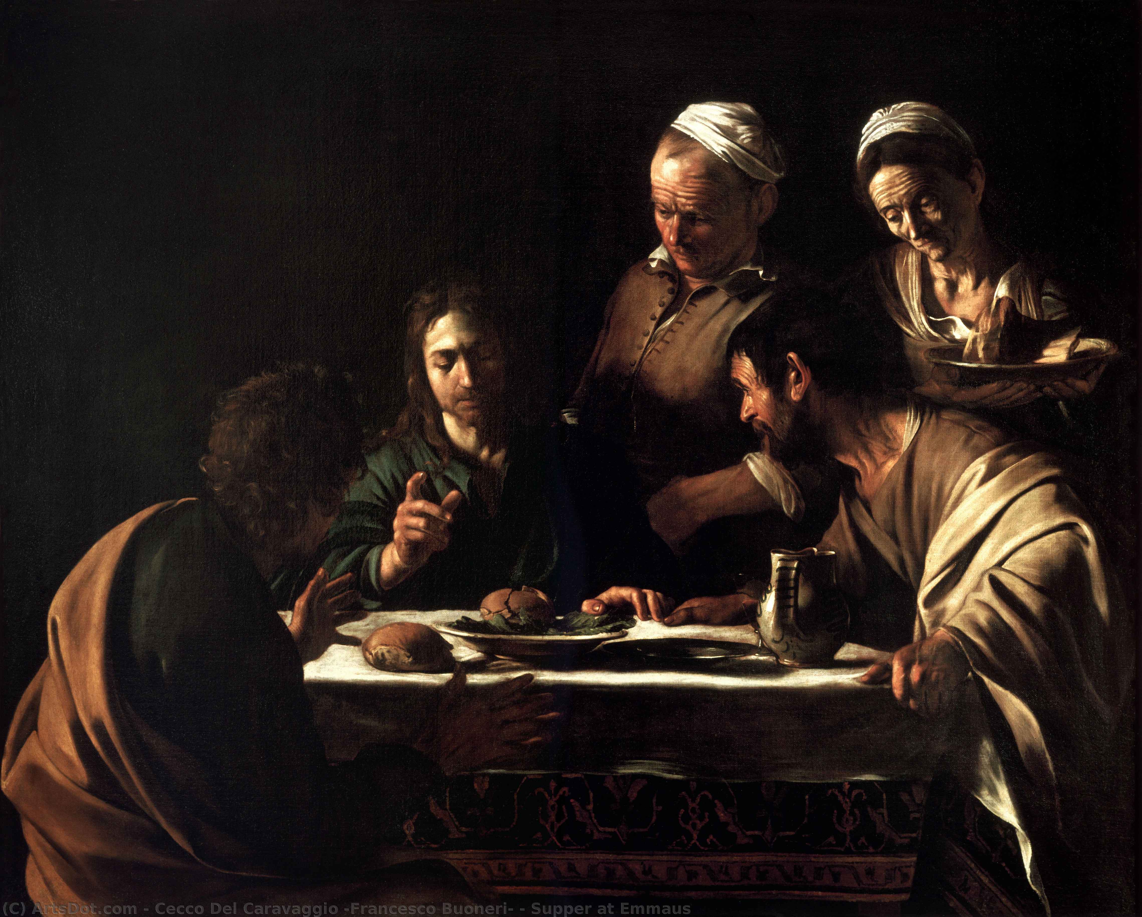 Supper At Emmaus — Cecco Del Caravaggio (francesco Buoneri)