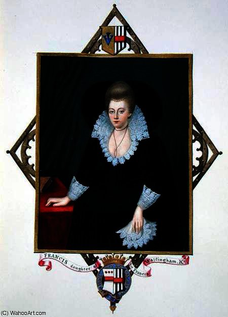 Portrait Of Frances Walsingham, Countess Of Essex From 'memoirs Of The Court Of Queen Elizabeth' Aft — Sarah Countess Of Essex