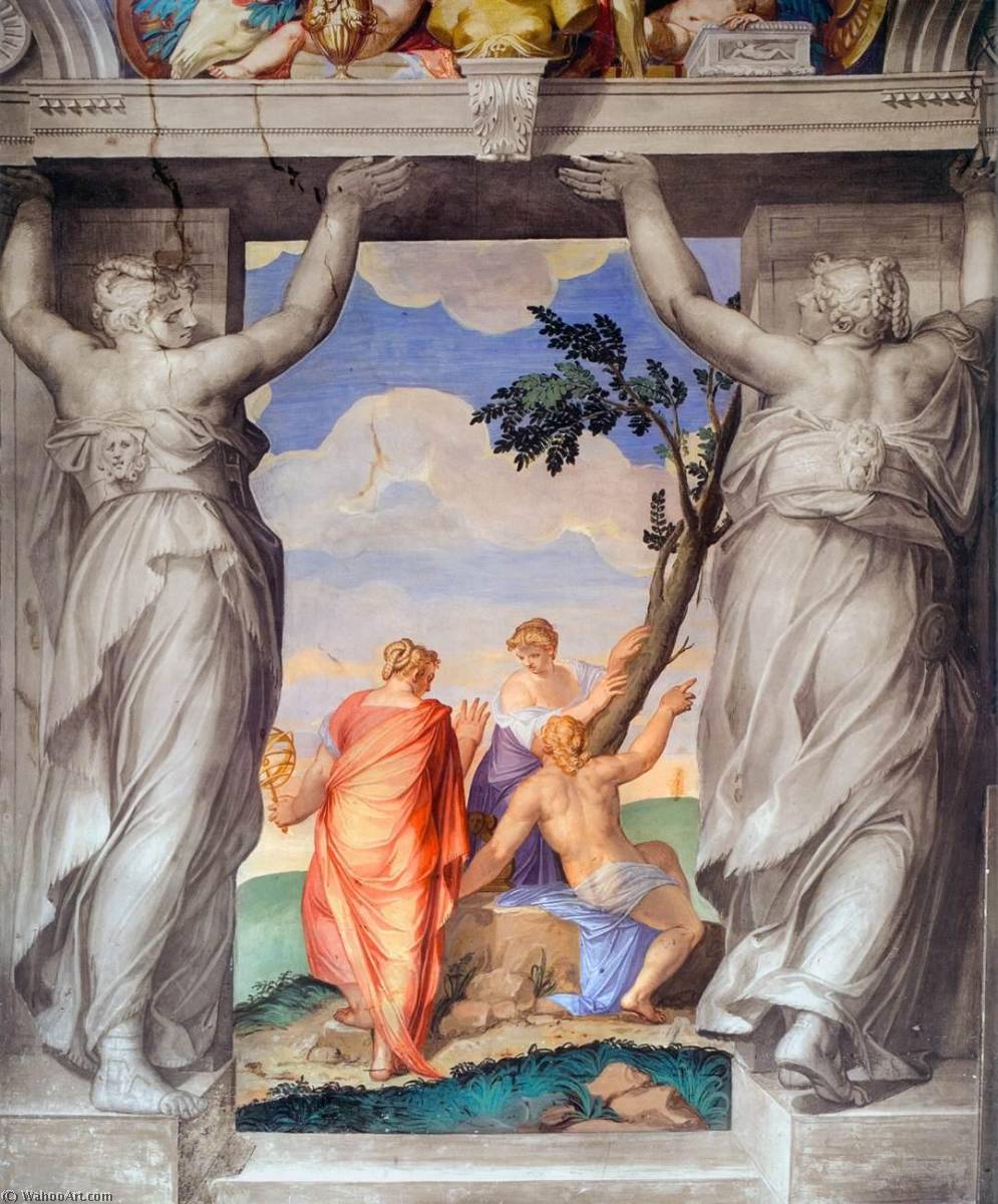Frescoes In The Hall Of The Muses (detail) — Giovanni Battista Zelotti