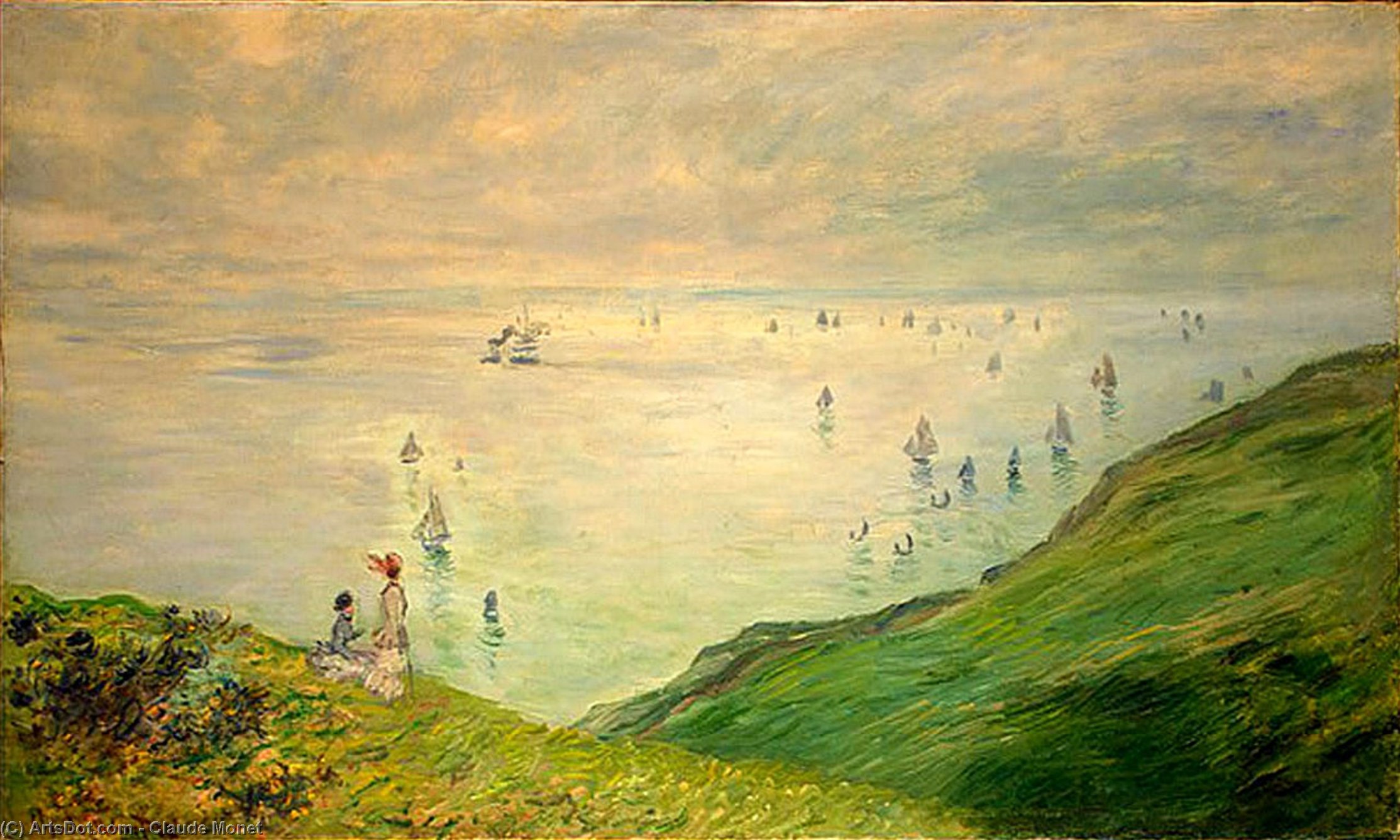 Cliffs Walk At Pourville — Claude Monet