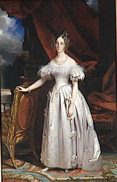 Louise D'orleans, Reine Des Belges (1812 1850) — Claude Marie Paul Dubufe