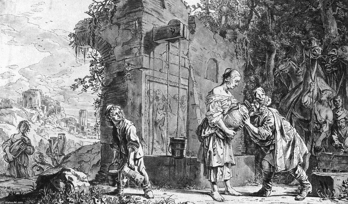 Eliezer And Rebecca — Саломон Де Брей