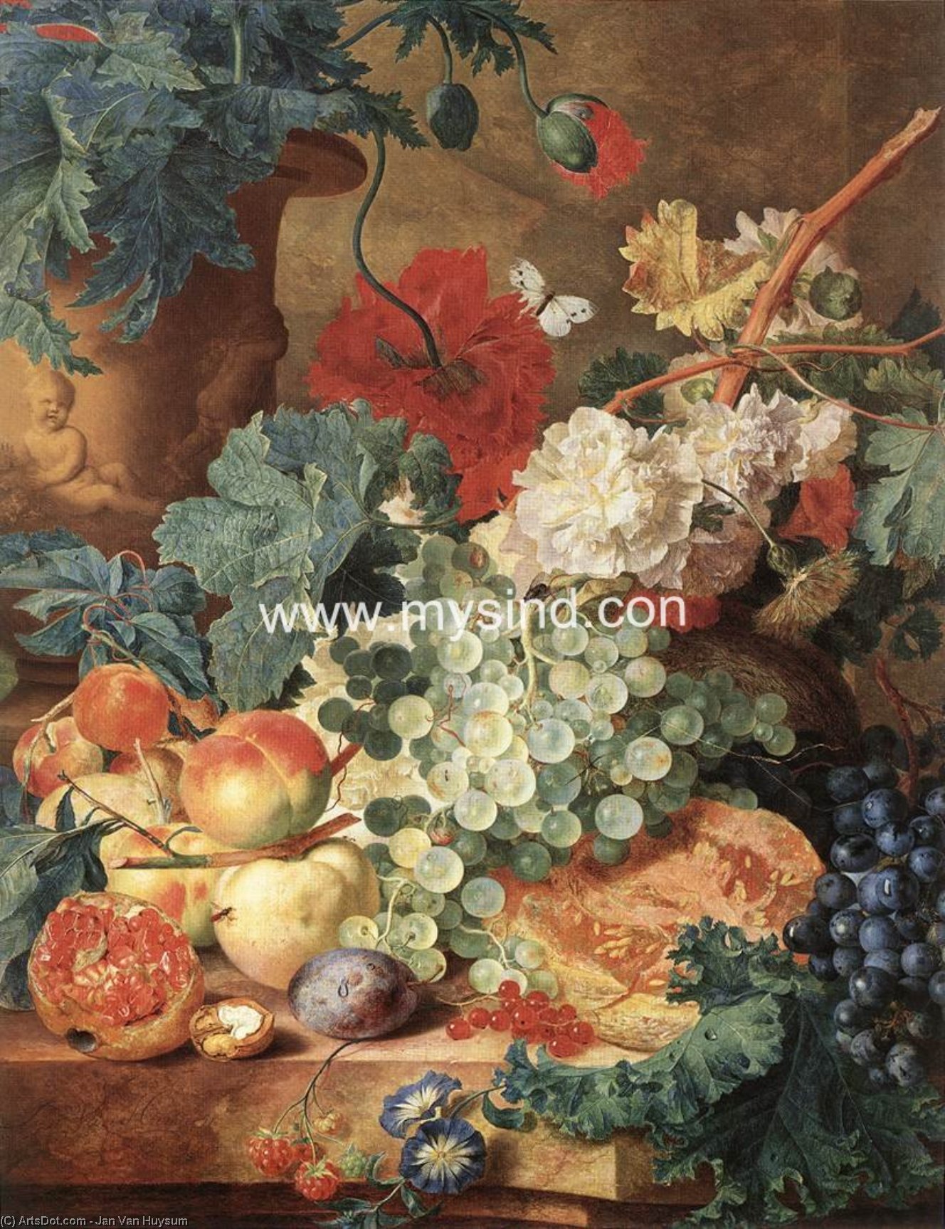 Naturaleza Muerta Con Frutas — Jan Van Huysum
