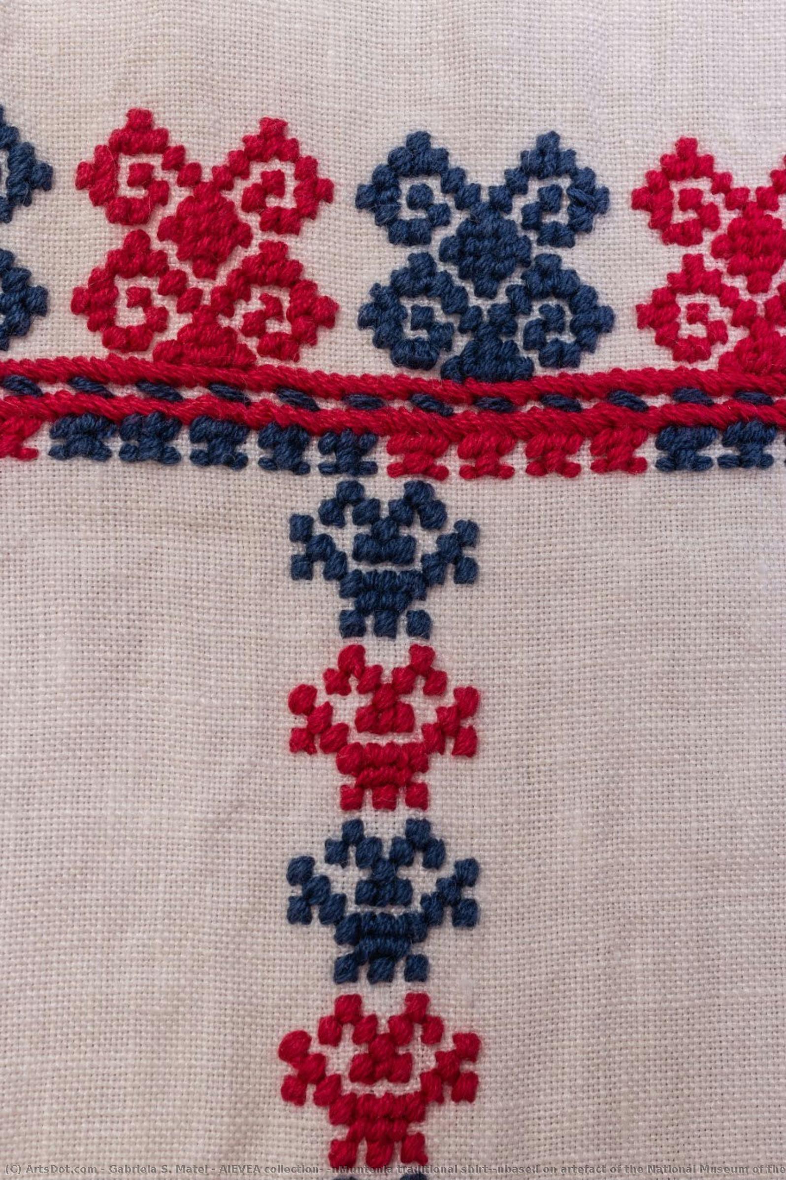 Aievea Collection; \nmuntenia Traditional Shirt;\nbased On Artefact Of The National Museum Of The Romanian Peasant — Gabriela S. Matei