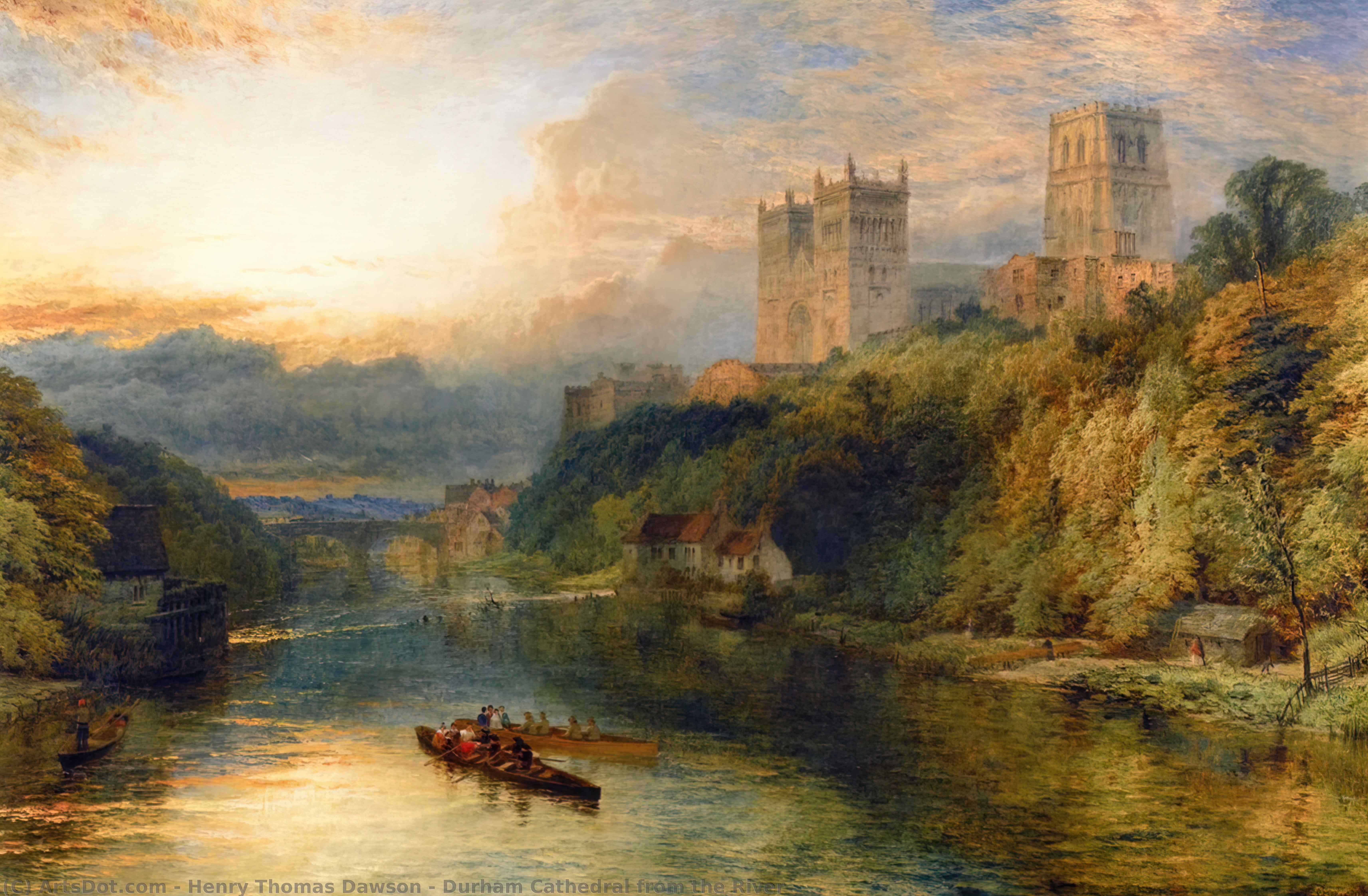 Durham Cathedral From The River — Генри Томас Доусон
