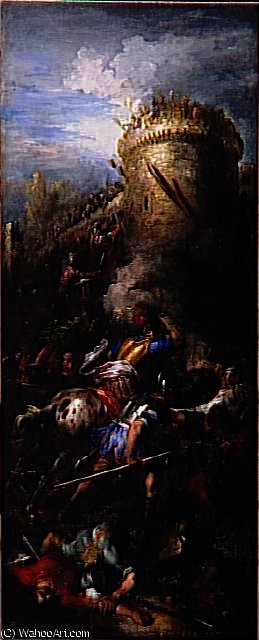 Charge De Cavalerie Sous Les Remparts D'une Ville — Joseph Parrocel