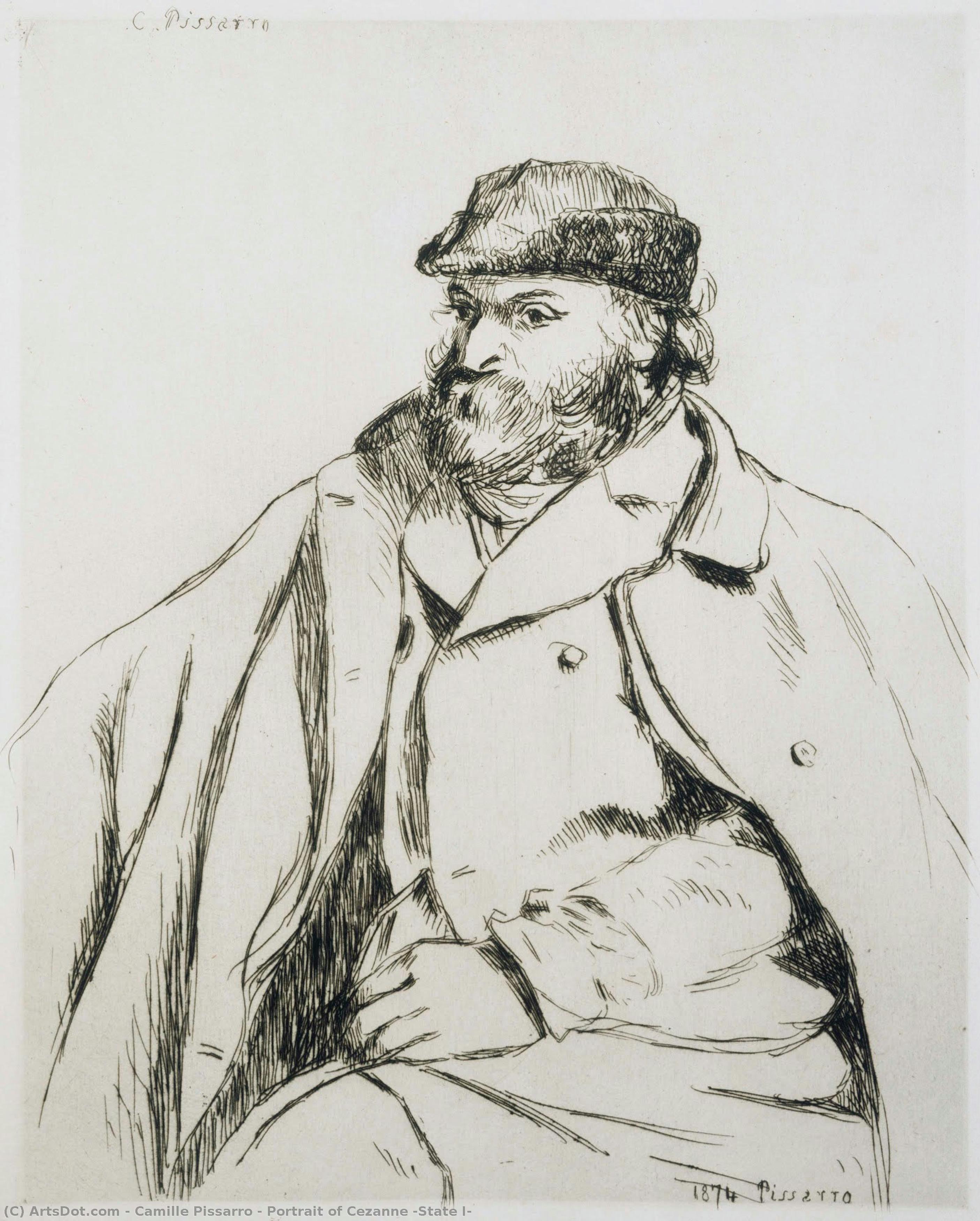 Portrait Of Cezanne (state I) — Camille Pissarro