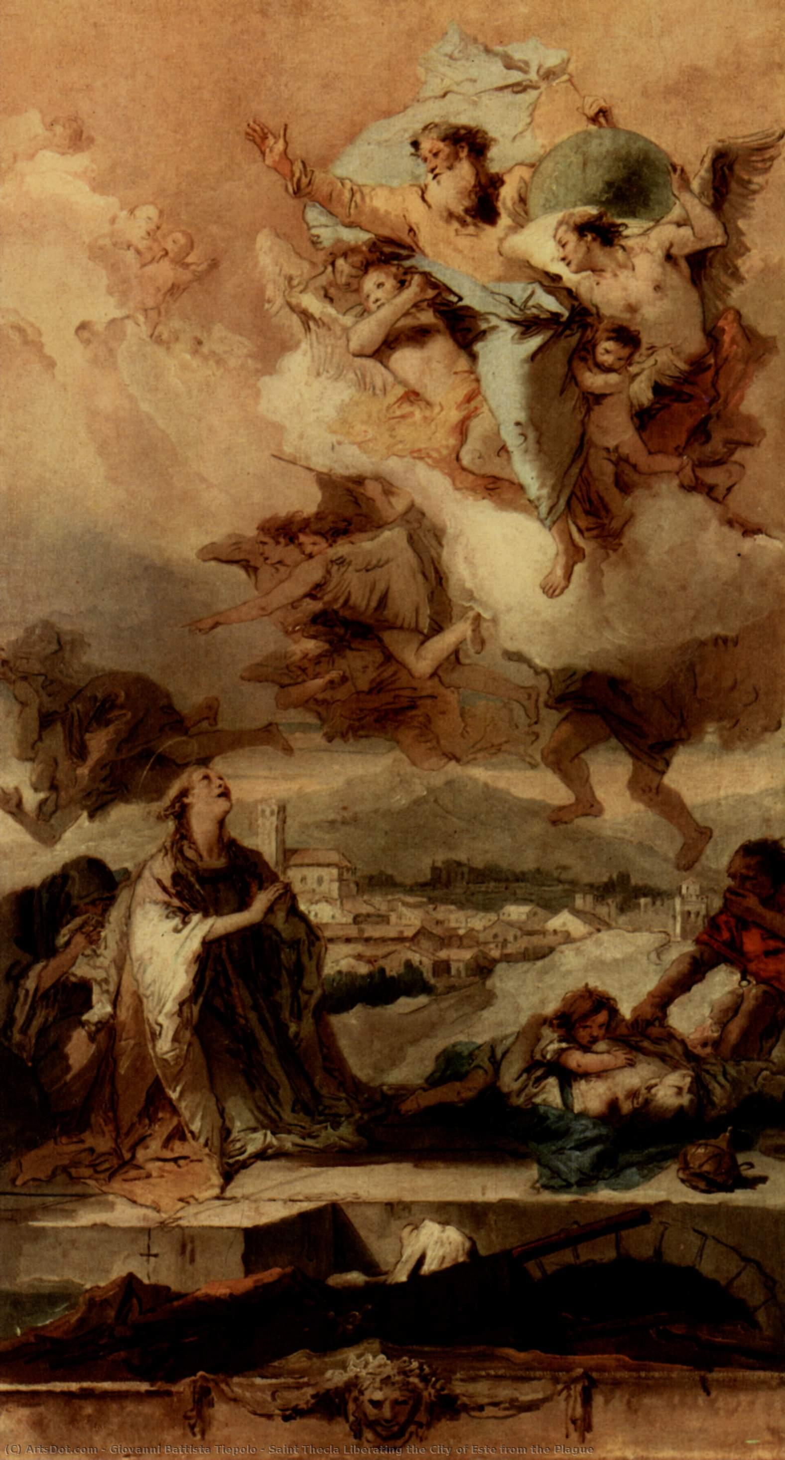 Saint Thecla Liberating The City Of Este From The Plague — Giambattista Tiepolo