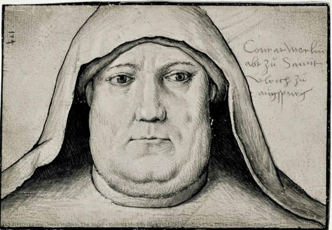 Konrad Mörlin, Benediktinerabt An St. Ulrich Und Afra, Augsburg — Hans The Elder Holbein