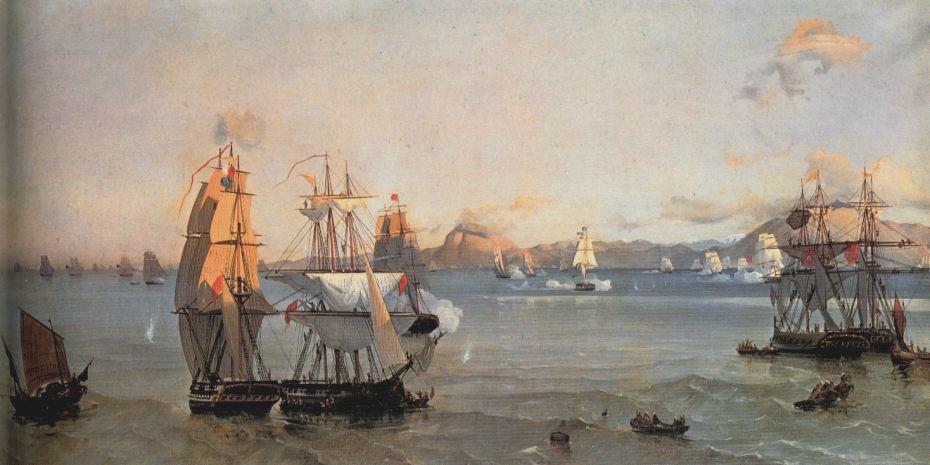 Sea Battle At The Bay Of Patrae — Ioannis Altamouras