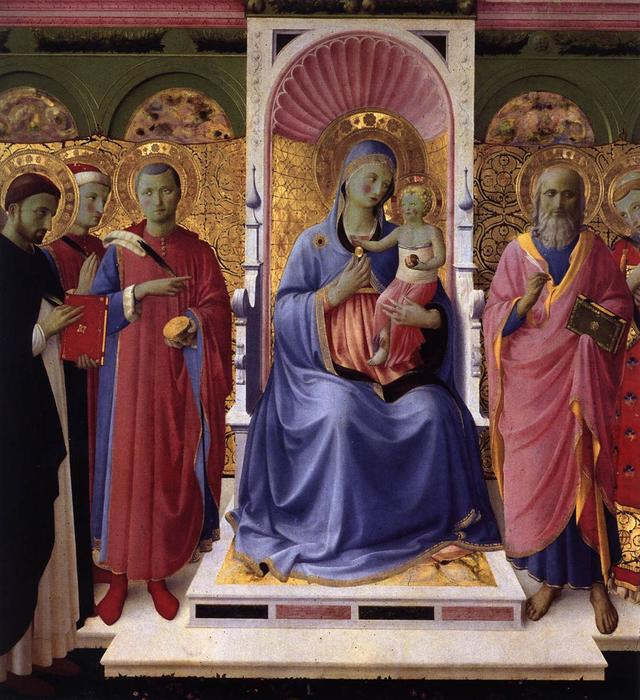 Annalena Altarpiece (detail) — Fra Angelico