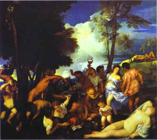 Bacchanal Of The Andrians — Titian