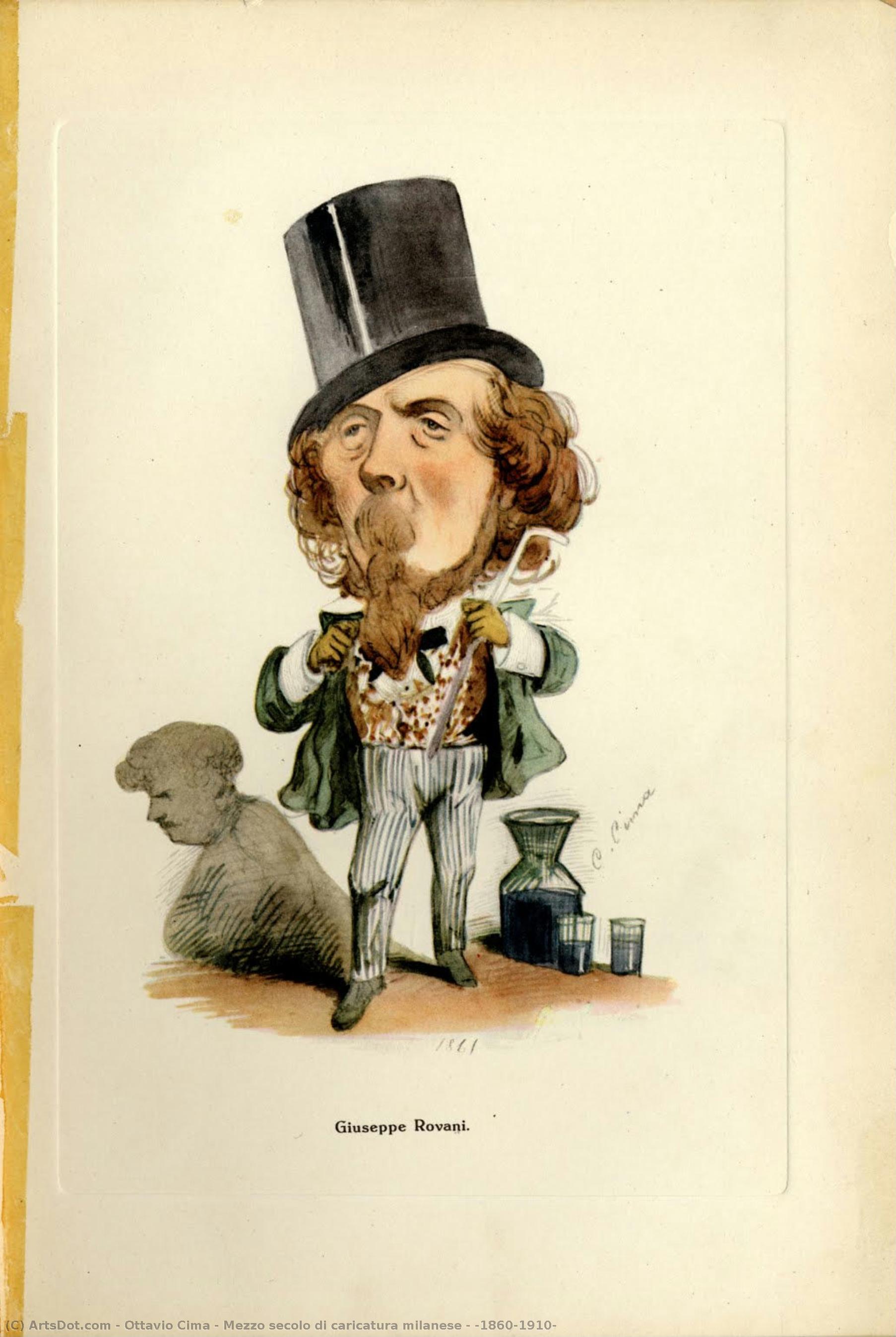Mezzo Secolo Di Caricatura Milanese : (1860-1910) — Ottavio Cima