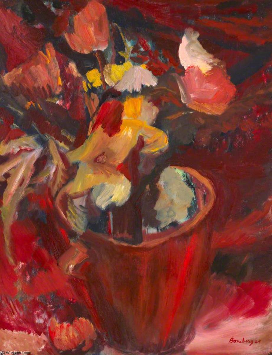 Flowers In A Terracotta Pot — David Bomberg