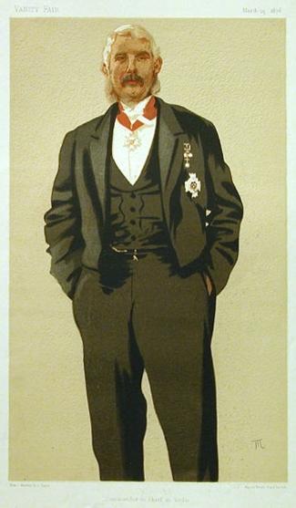 Caricature Of General Sir Frederick Paul Haines — Jacques Joseph Tissot