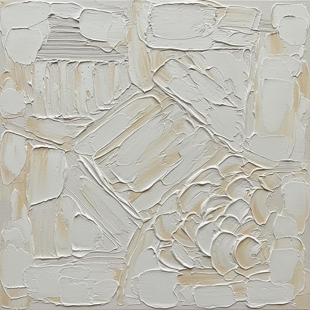 Tectonic Silence: A Monochromatic Study In Sculptural Relief And Tactile Serenity — David Moreau