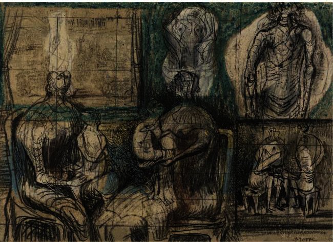 Mother And Child (studies) — Хенри Моор