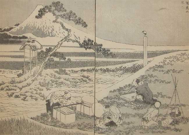 Drawing Fuji From Life — Katsushika Hokusai