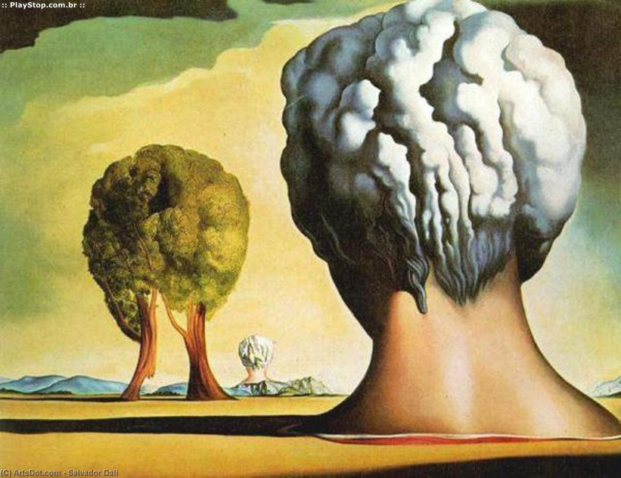 The Three Sphinxes Of Bikini, 1947 — Salvador Dalí