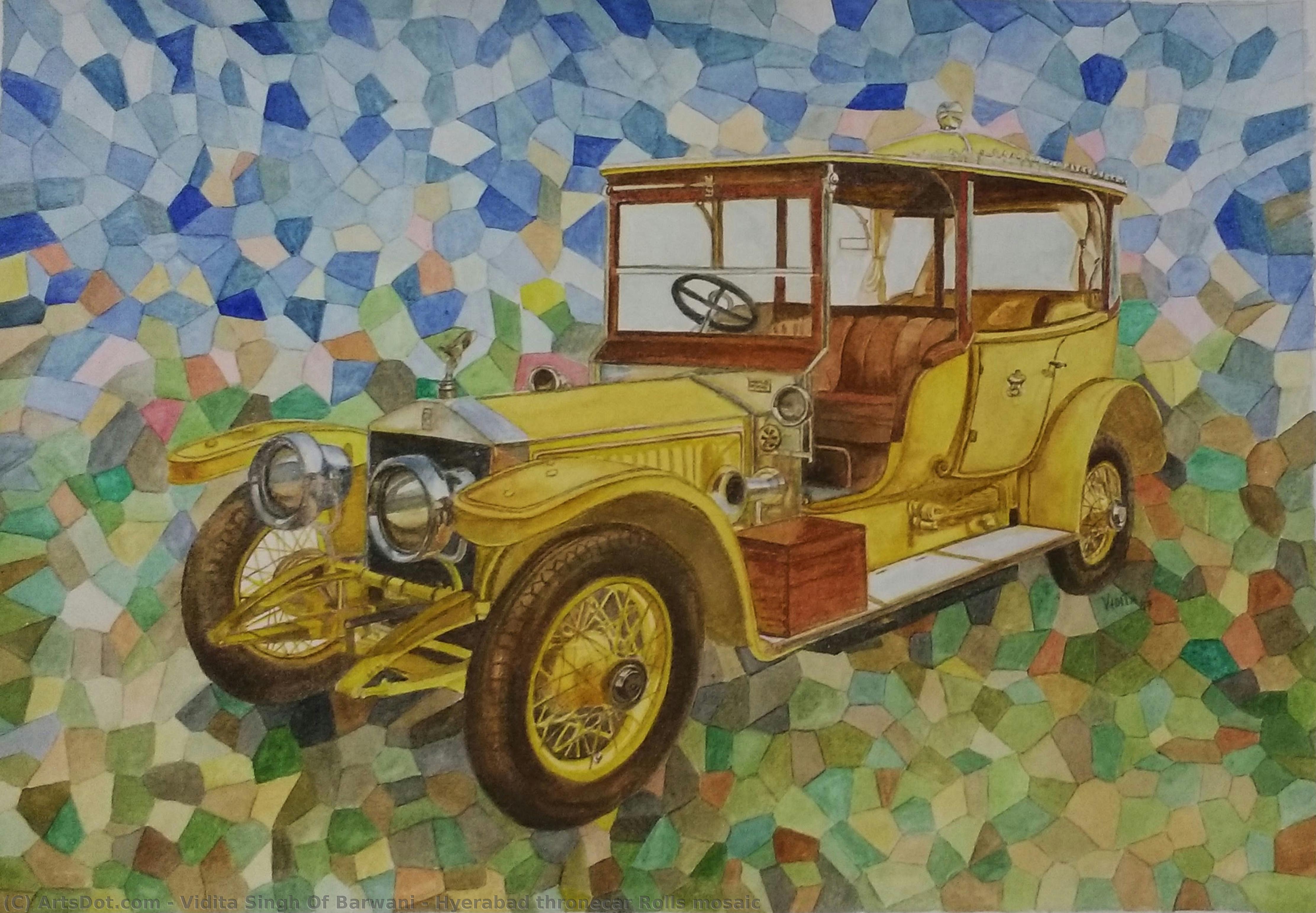 Hyerabad Thronecar Rolls Mosaic — Vidita Singh Of Barwani