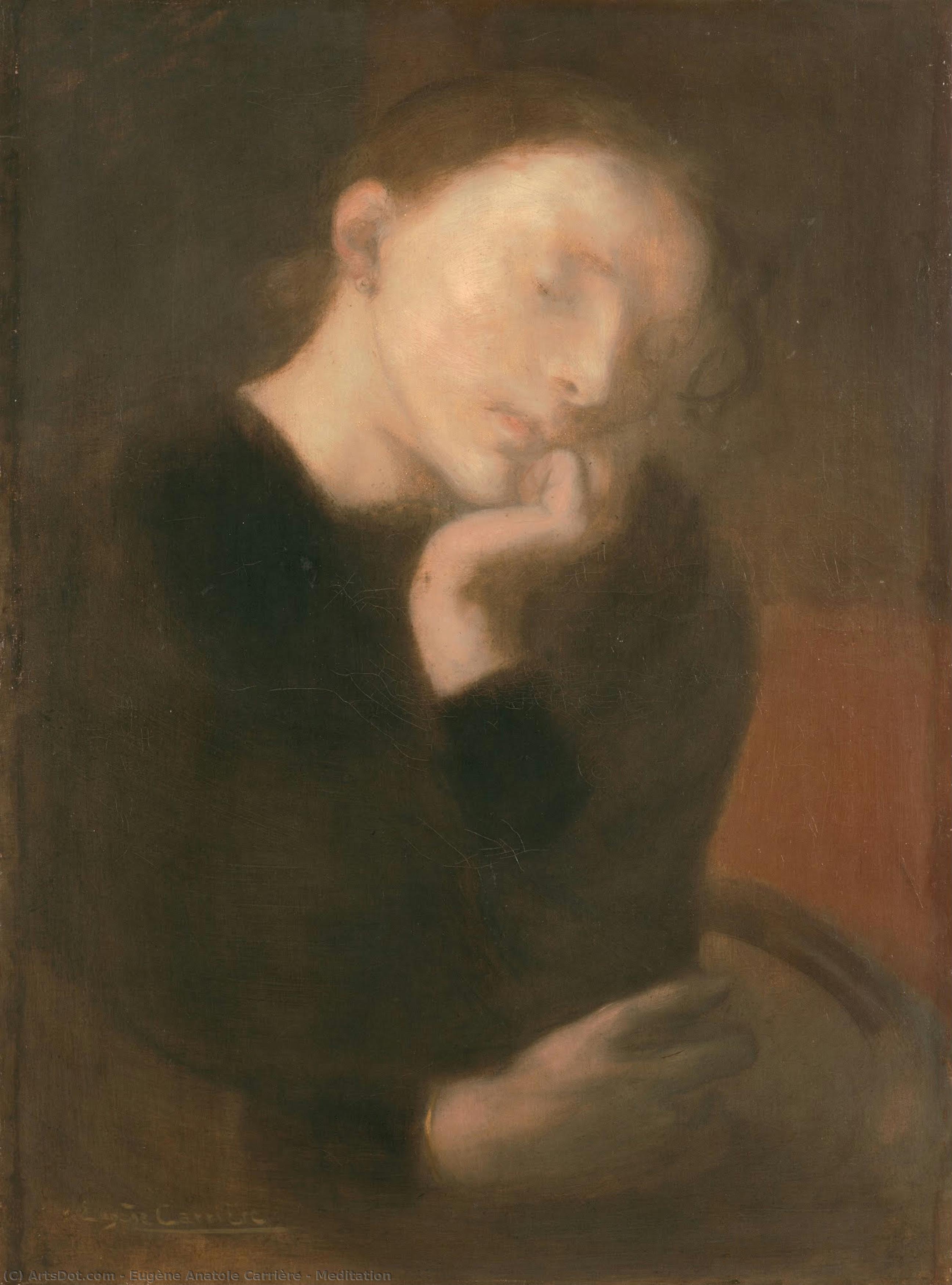 Meditation — Э Eugène Anatole Carrière