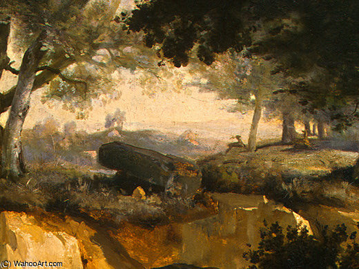 Forest Of Fontainebleau (detail - ) — Jean-baptiste-camille Corot
