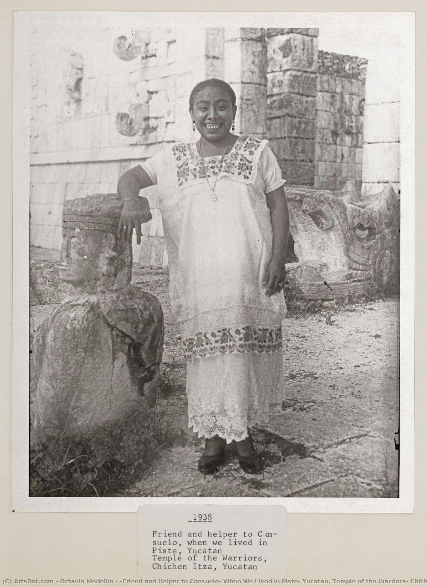 [friend And Helper To Consuelo, When We Lived In Piste, Yucatan. Temple Of The Warriors, Chichen Itza, Yucatan] — Octavio Medellín