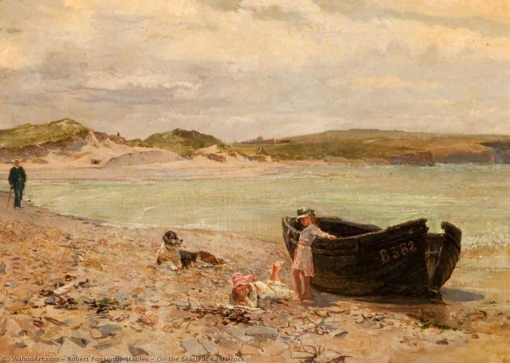 On The Beach At Castlerock — Robert Ponsonby Staples