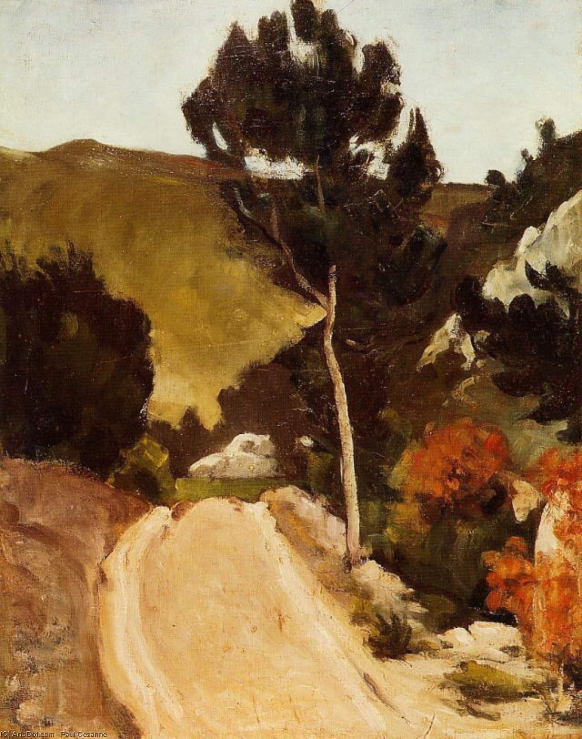 Winding Road In Provence — Поль Сезанн