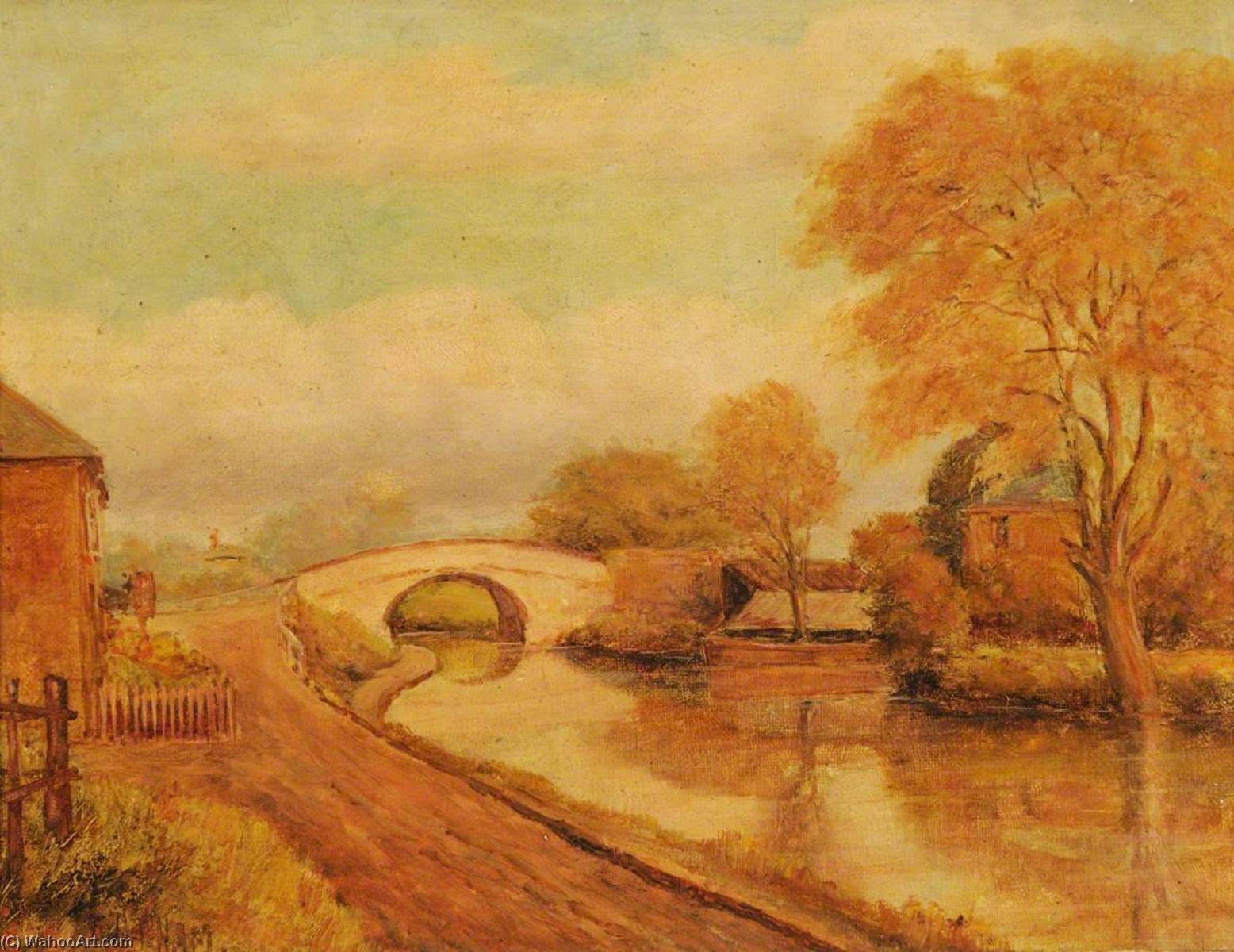 Old Oak Bridge, Canal Side, Southall — アーネスト・a・l・ハム