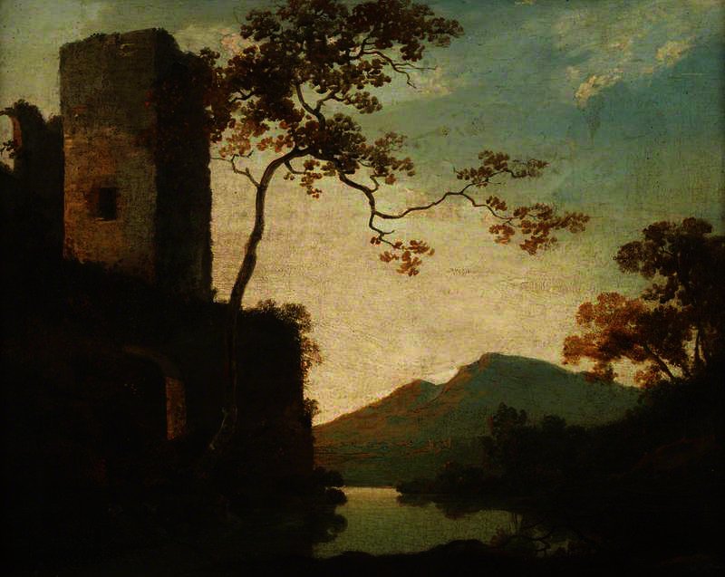 Classical Landscape With A Tower — Ričard Vilson