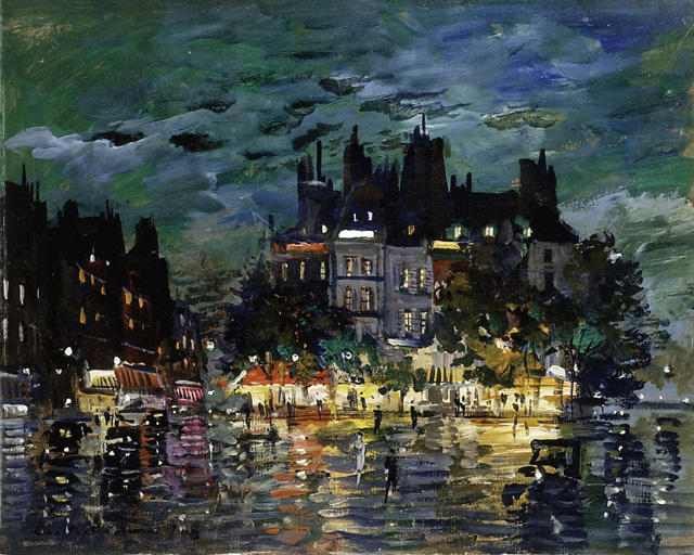 View Of Paris By Night — Konstantin Alexeievitch Korovin