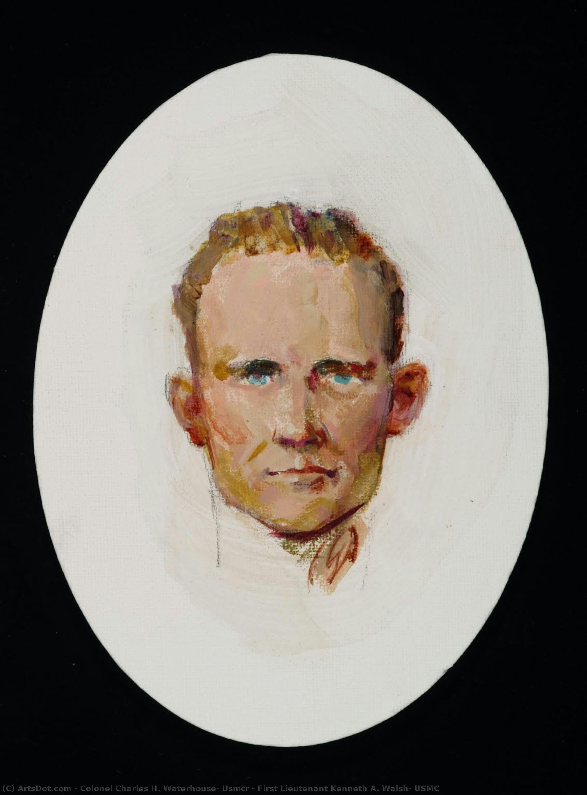 First Lieutenant Kenneth A. Walsh, Usmc — Colonel Charles H. Waterhouse, Usmcr