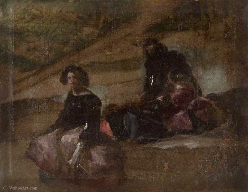 Landscape With Figures — Juan Bautista Martínez Del Mazo