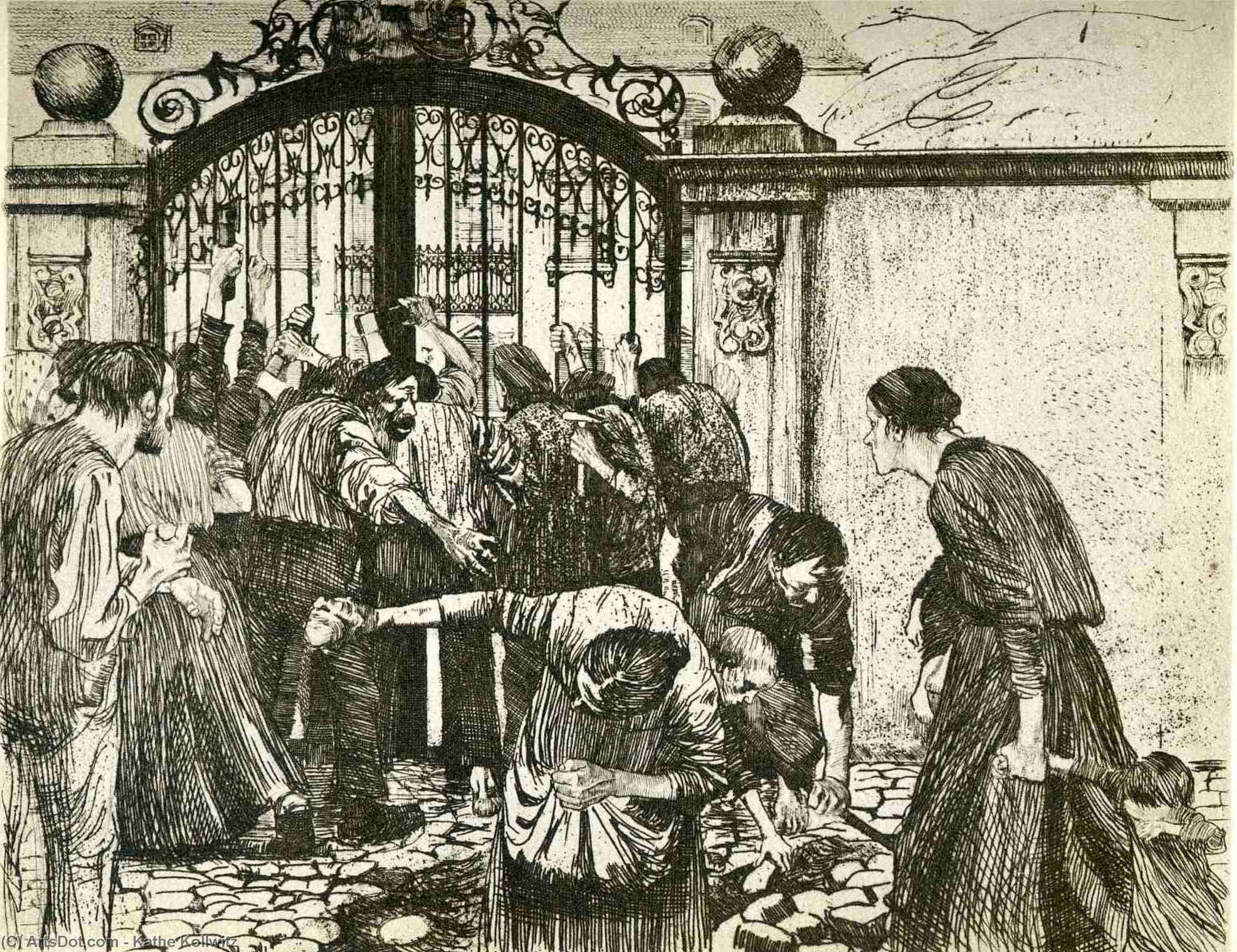 Revolt (by The Gates Of A Park) — Käthe Kollwitz