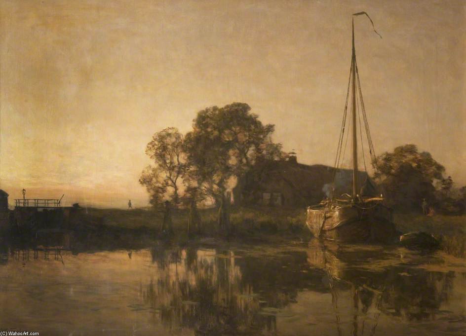 Dutch Canal Scene — Willem Bastiaan Tholen