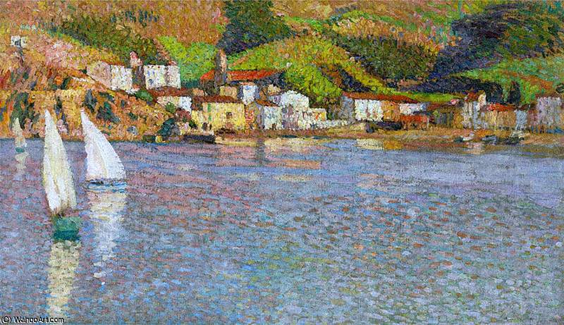 Hameau Face Au Port De Collioure — Henri Jean Guillaume Martin