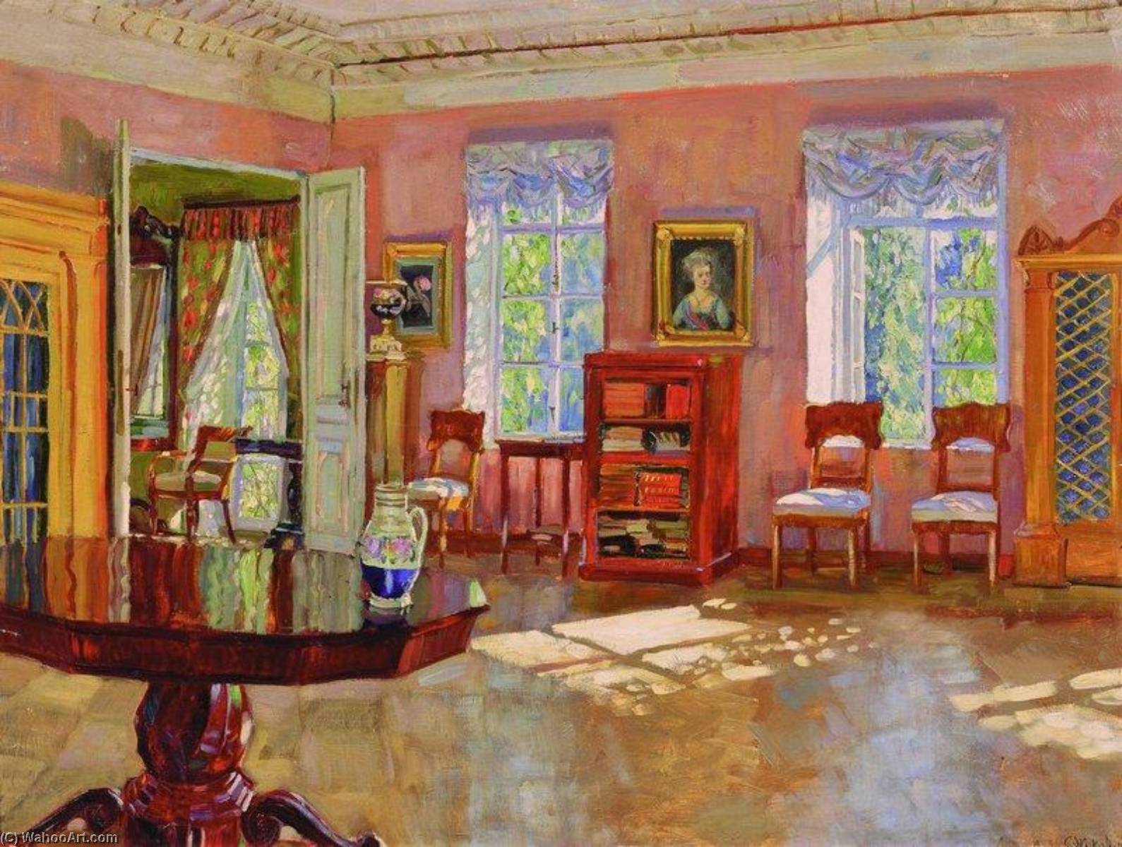 Interior Of A Library — Stanislav Zhukovsky