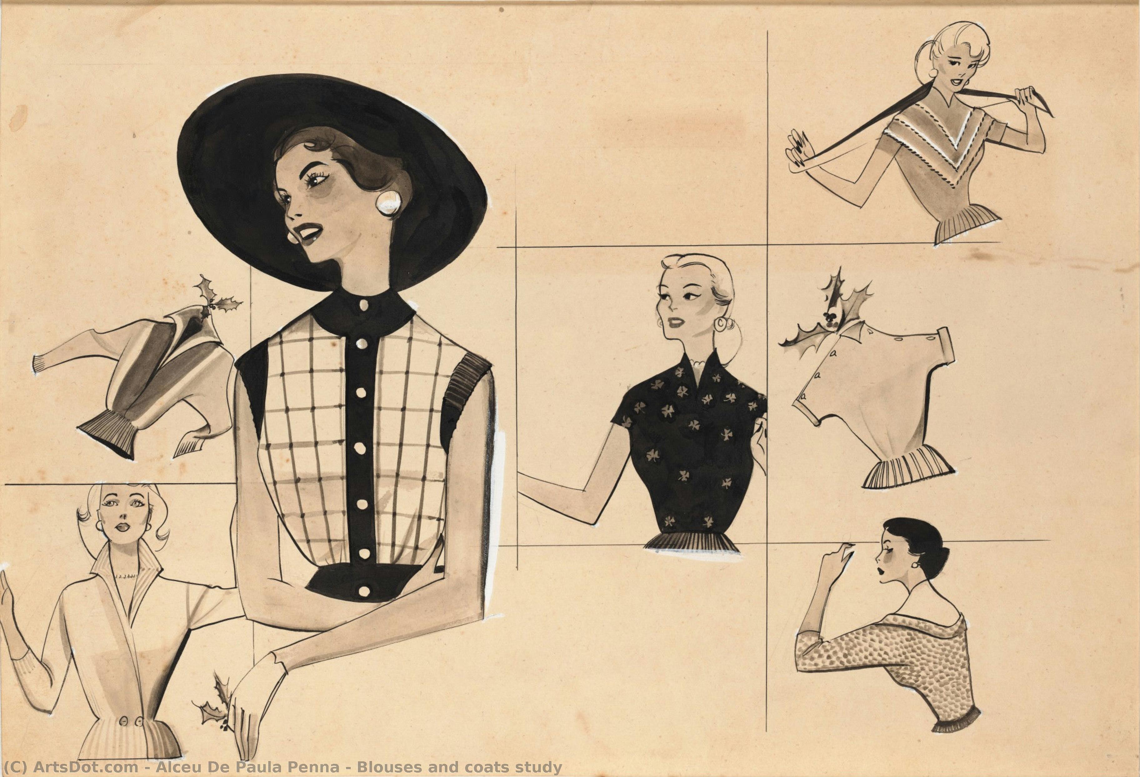 Blouses And Coats Study — Alceu De Paula Penna