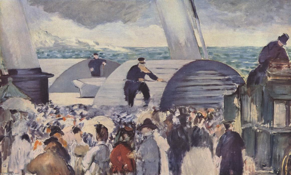 Embarkation After Folkestone — Édouard Manet