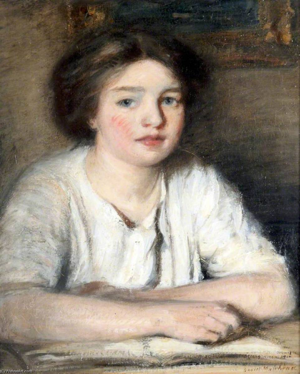 A Girl With A Book — David Muirhead