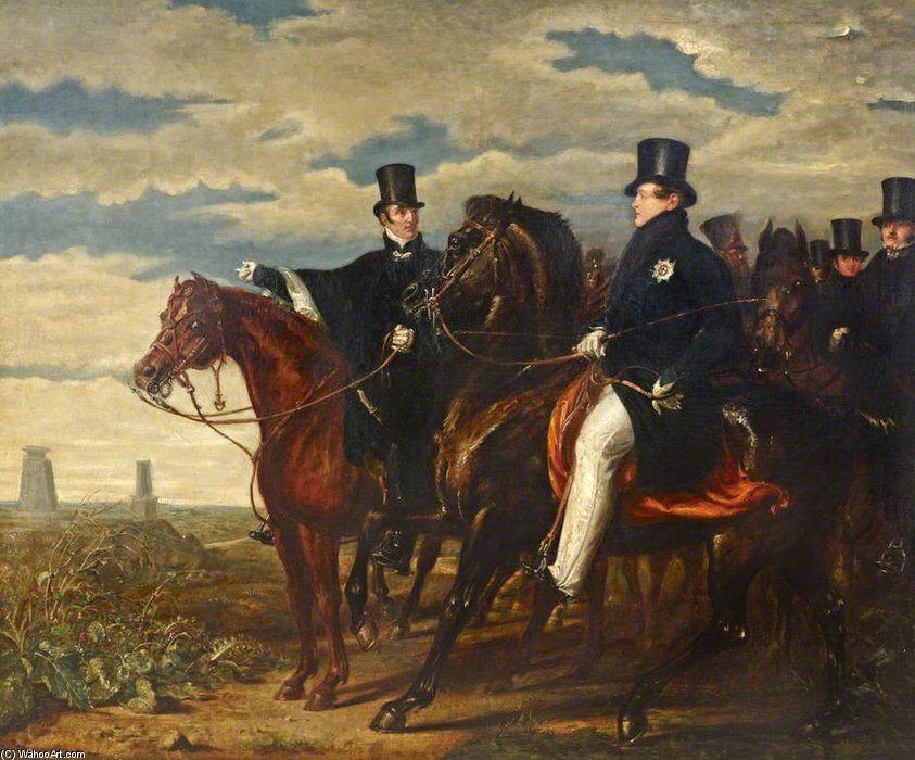 The Duke Of Wellington Describing The Field Of Waterloo To Hm George Iv — Benjamin Robert Haydon