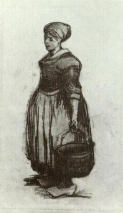 Peasant Woman With A Bucket — Vincent Willem Van Gogh