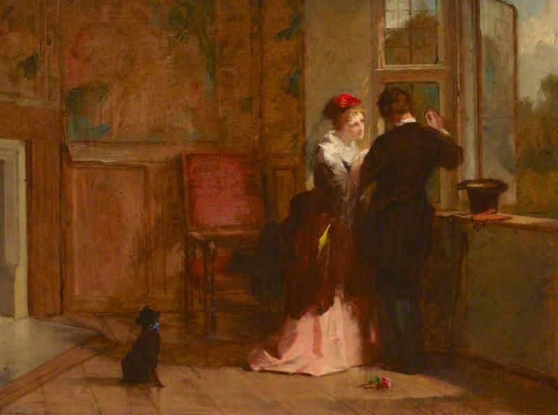 Lovers' Meeting (in An Interior Of Haddon Hall) — William Powell Frith