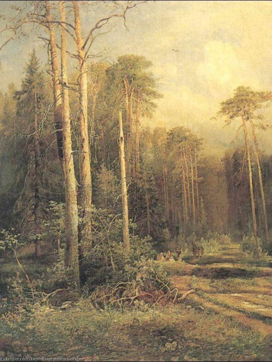 Road In A Forest — Алексеј Кондратевич Саврасов