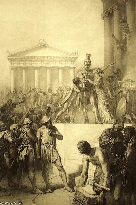 Illustration To Imre Madách's The Tragedy Of Man: In Athens (scene 5) — Count Mihaly Von Zichy