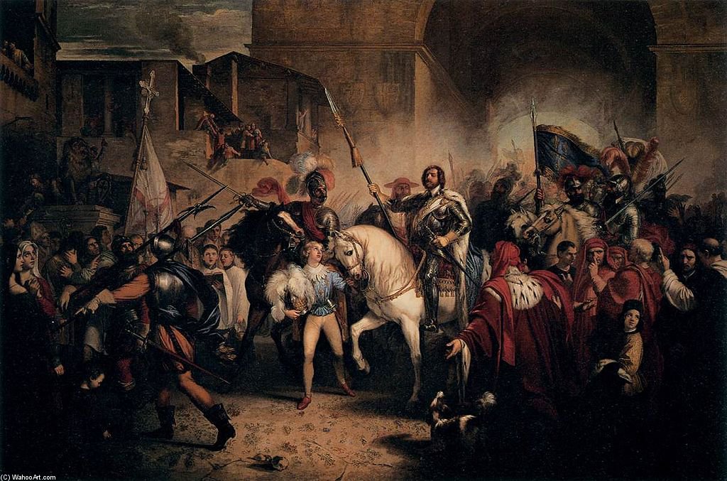 Entry Of Charles Viii Into Florence — Giuseppe Bezzuoli