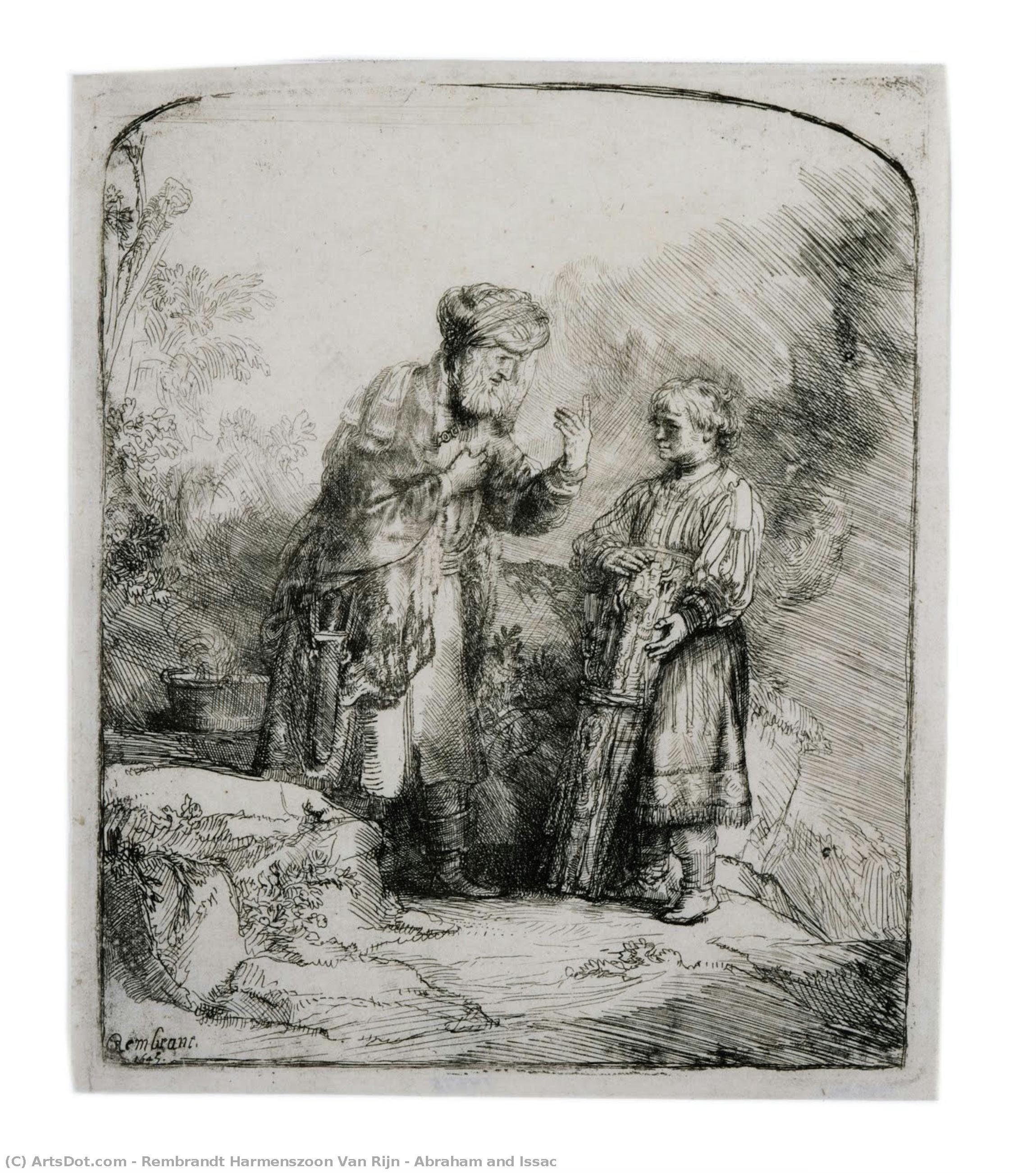 Abraham And Issac — Rembrandt Van Rijn