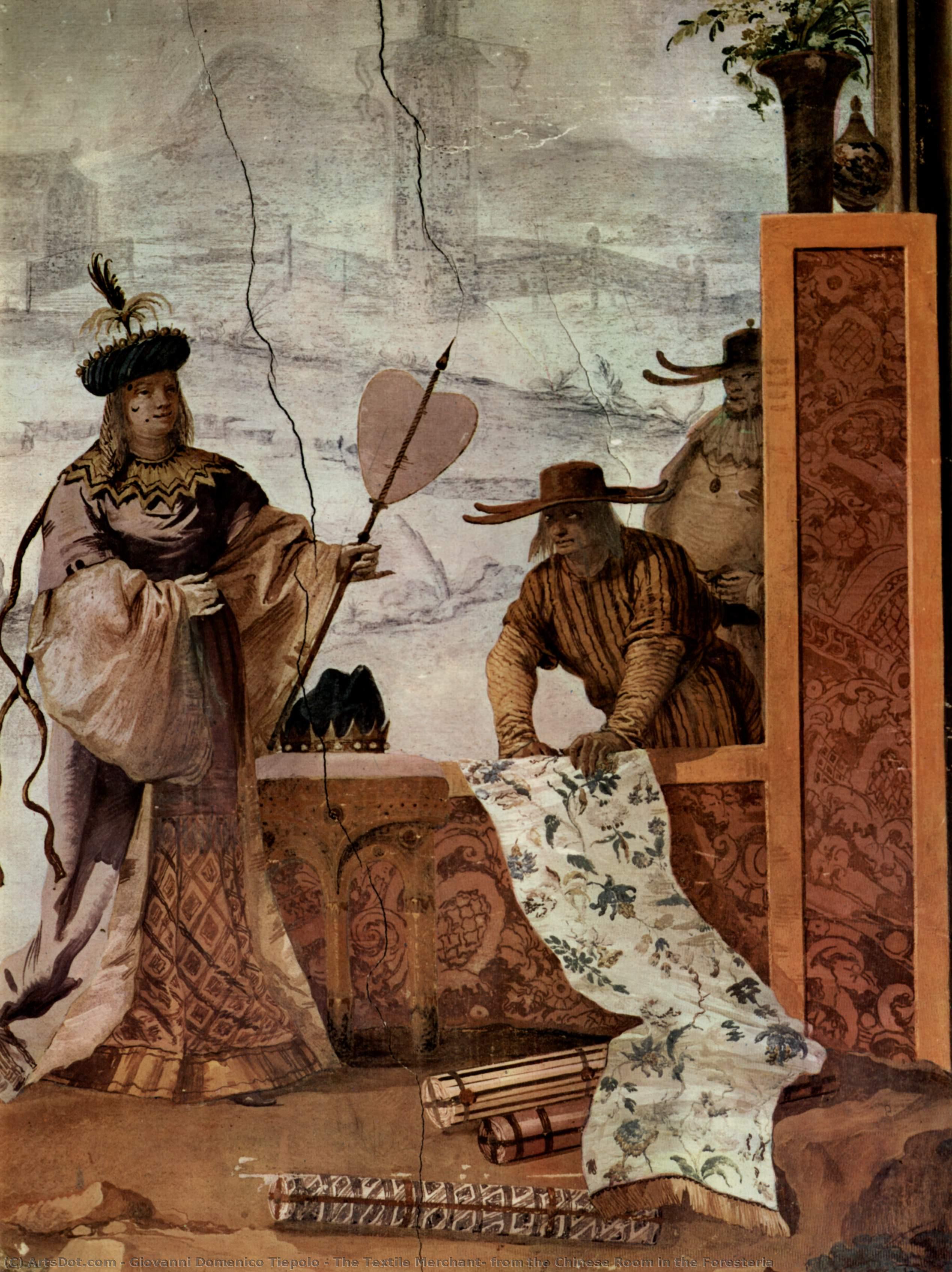 The Textile Merchant, From The Chinese Room In The Foresteria — Giovanni Domenico Tiepolo